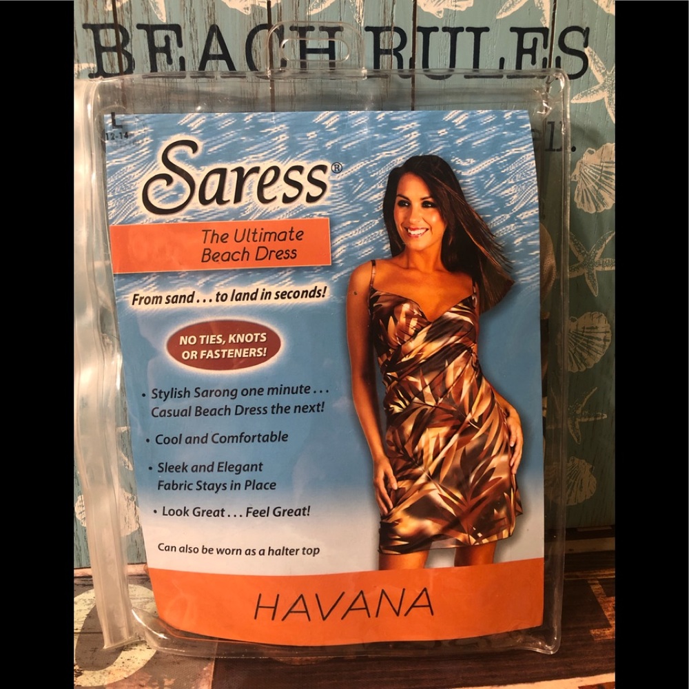 New Sexy Havana “ Saress” Brown Mix Chic Beach Dress